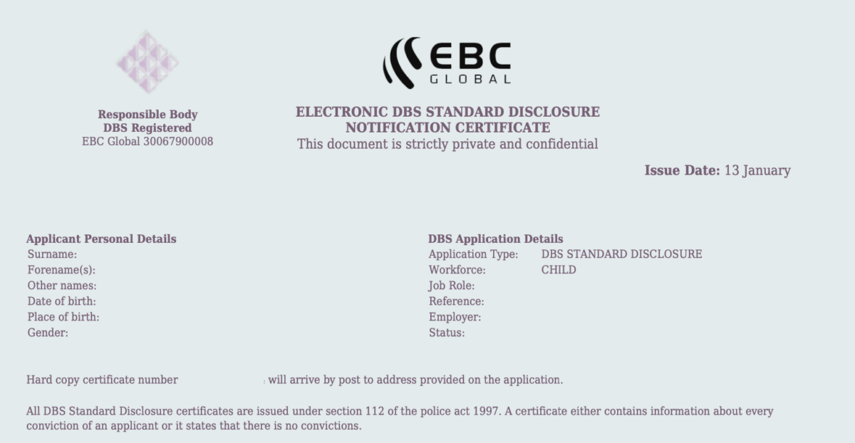 DBS Standard Checks: Everything You Need to Know - EBC Global