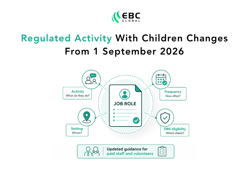 Reviewing the regulated activity with children changes introduced in September 2026 for HR and safeguarding professionals